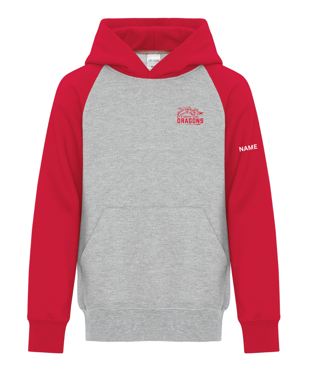 DL Youth Two Tone Hoodie - Optional Personalized Name - Image 2