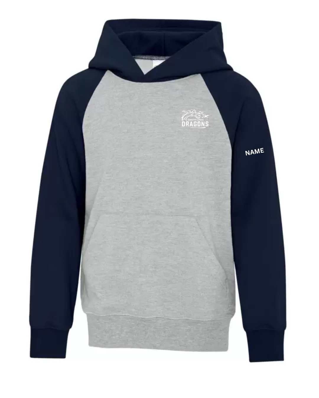DL Youth Two Tone Hoodie - Optional Personalized Name - Image 3